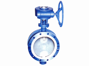 National standard fluorine lined butterfly valve